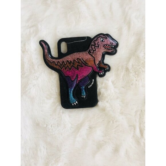 Coach Dinosaur Phone Case Iphone 10 Black Case - Picture 1 of 2